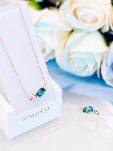 NINA RICCI ブルートパーズジュエリー